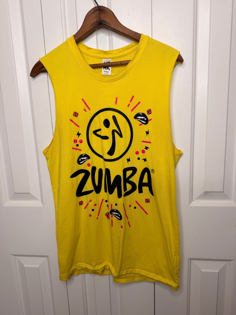 Zumba Fitness Spicy Yellow Graphic Tank